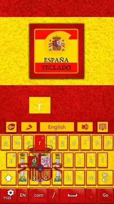 Spain Flag Go Keyboard android App screenshot 1