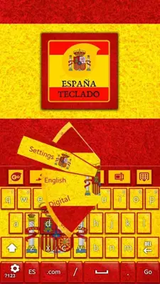 Spain Flag Go Keyboard android App screenshot 2