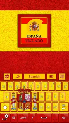 Spain Flag Go Keyboard android App screenshot 3